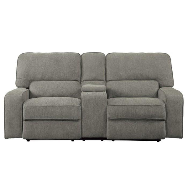 Borneo Power Double Reclining Loveseat in Mocha image