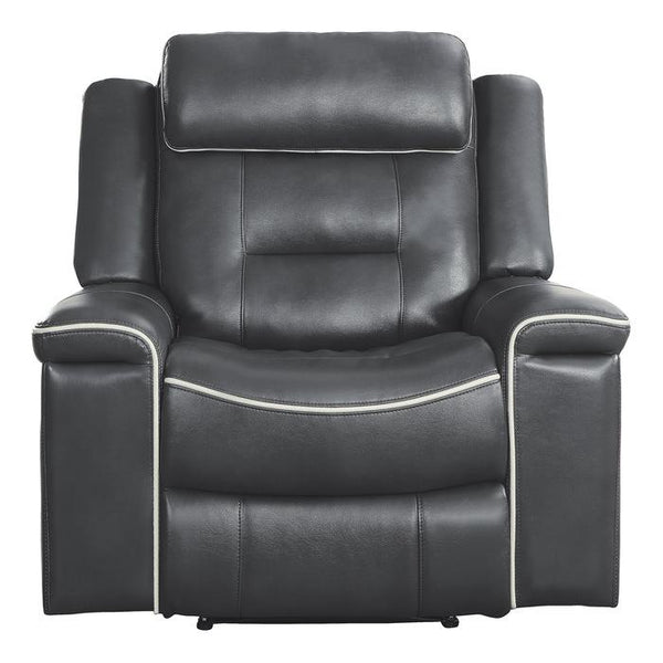 Darwan Lay Flat Recliner in Dark Gray image