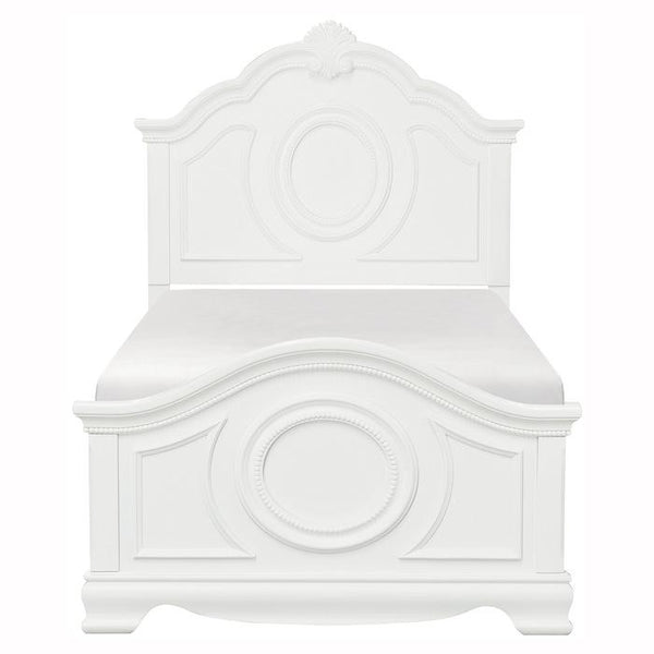 Lucida Full Panel Bed in White 2039FW-1 image