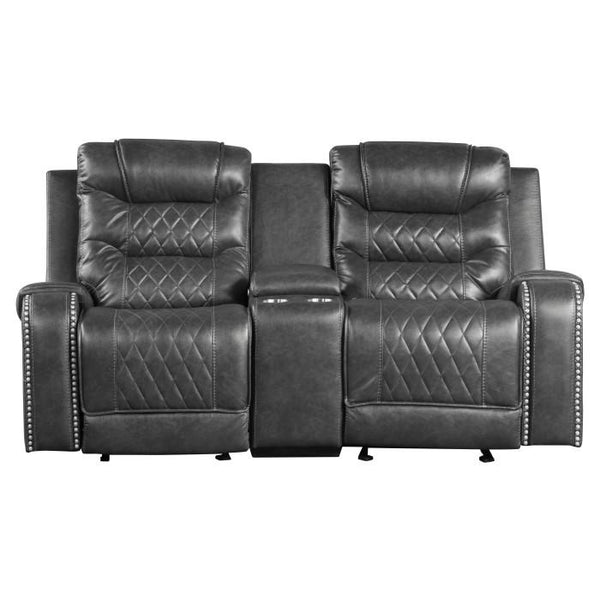 Putnam Double Glider Reclining Loveseat in Gray 9405GY-2 image