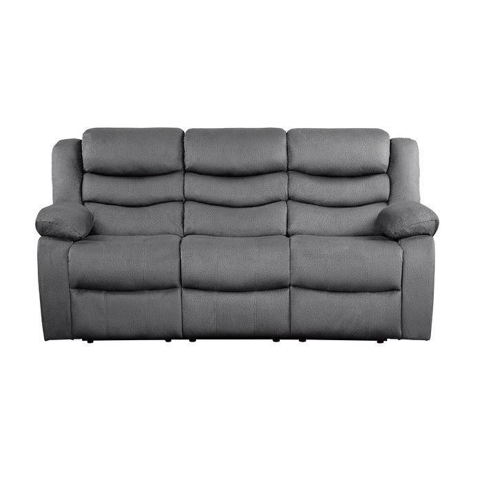 Discus Double Reclining Sofa in Gray 9526GY-3 image