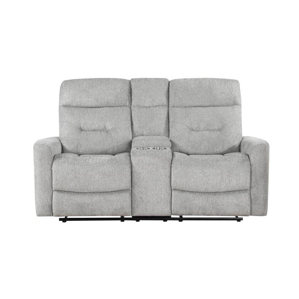 9610GY-2 - Double Reclining Love Seat with Center Console image