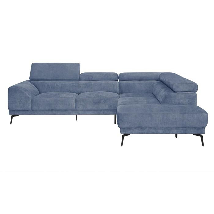 9409BUESC - (2)2-Piece Sectional with Adjustable Headrests and Right Chaise image