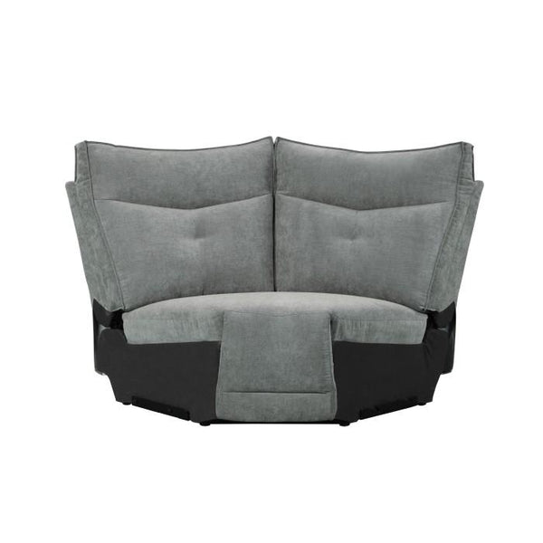 Tesoro Corner Seat in Dark Gray 9509DG-CR image