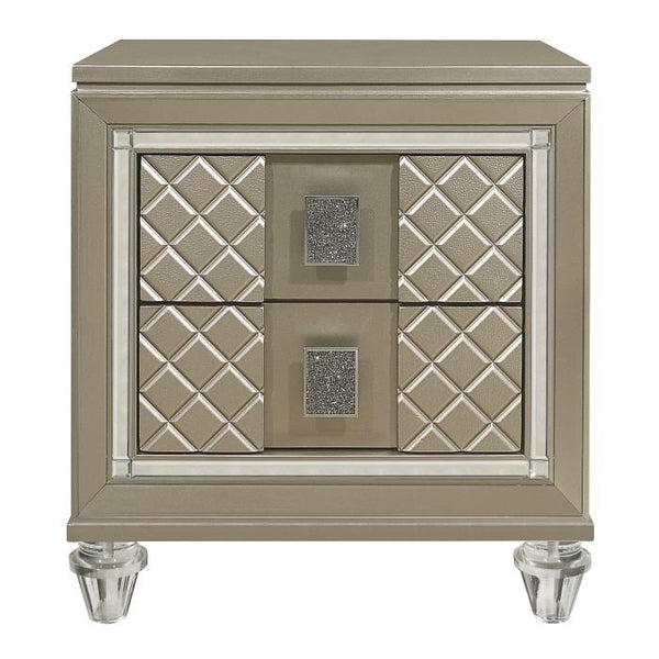 Youth Loudon 2 Drawer Nightstand in Champagne Metallic B1515-4 image