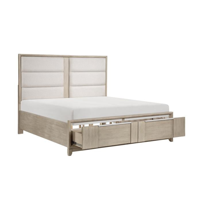 McKewen (3) California King Platform Bed with Footboard Storage